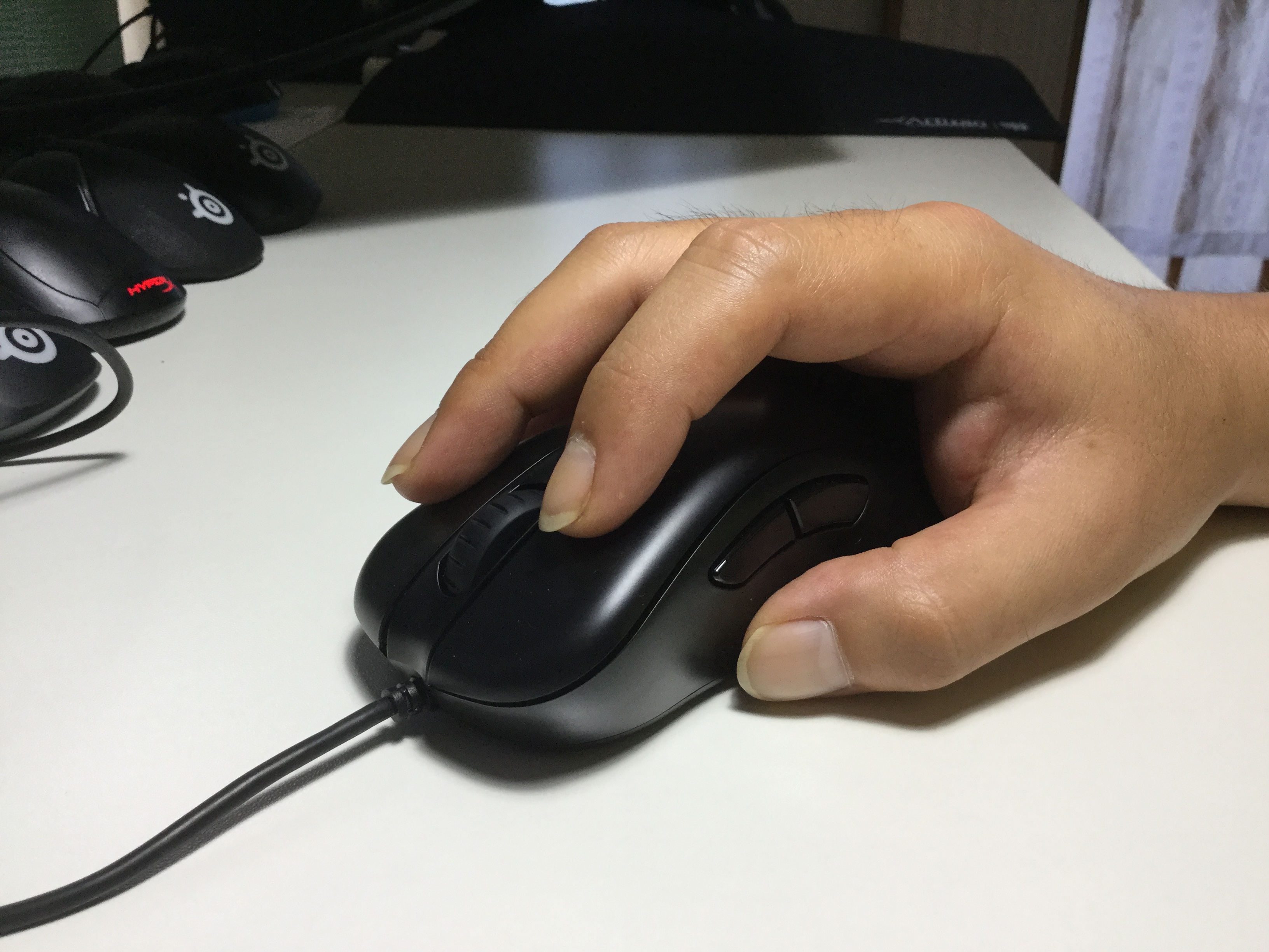 ZOWIE EC2-B 握った様子