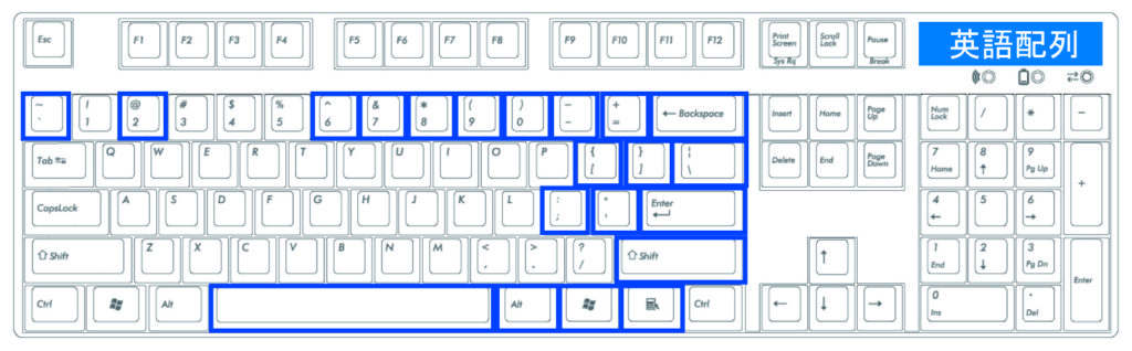 ゲーミングキーボード 英語配列