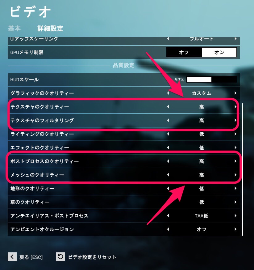 BF5 画質設定