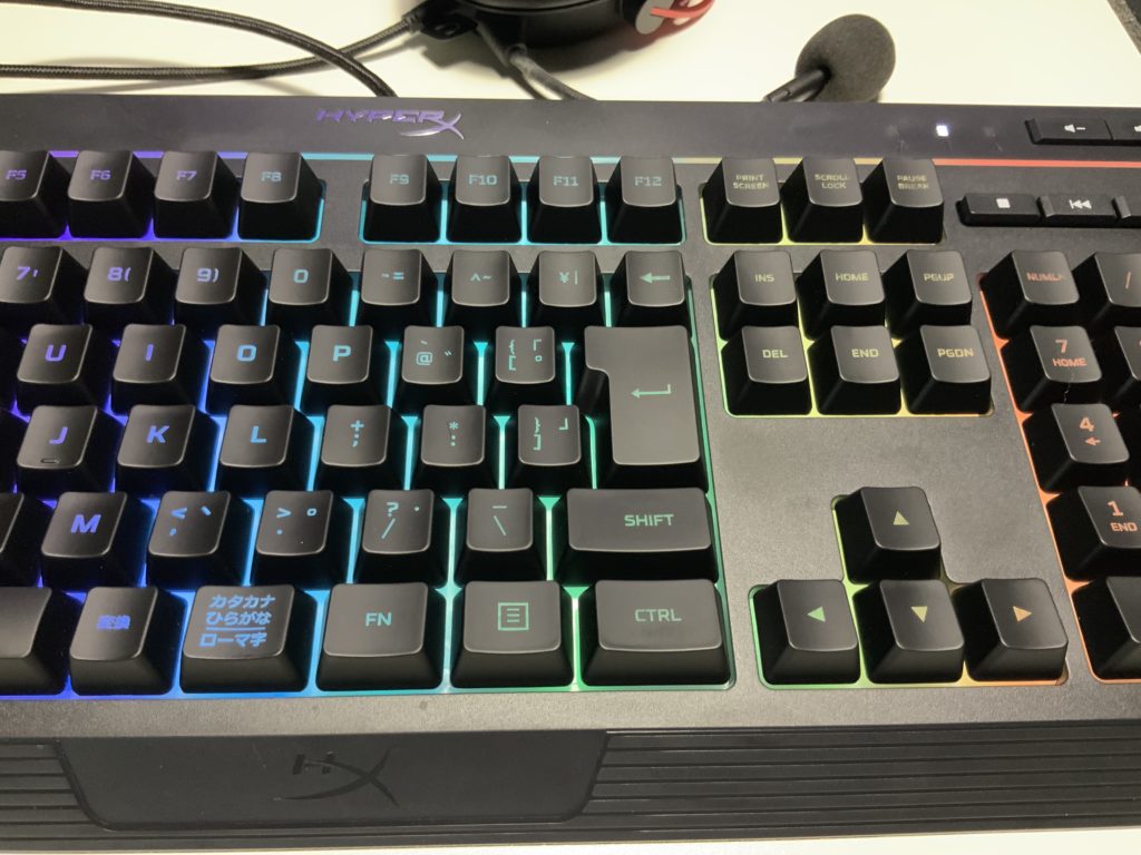 ALLOY CORE RGB 印字表記