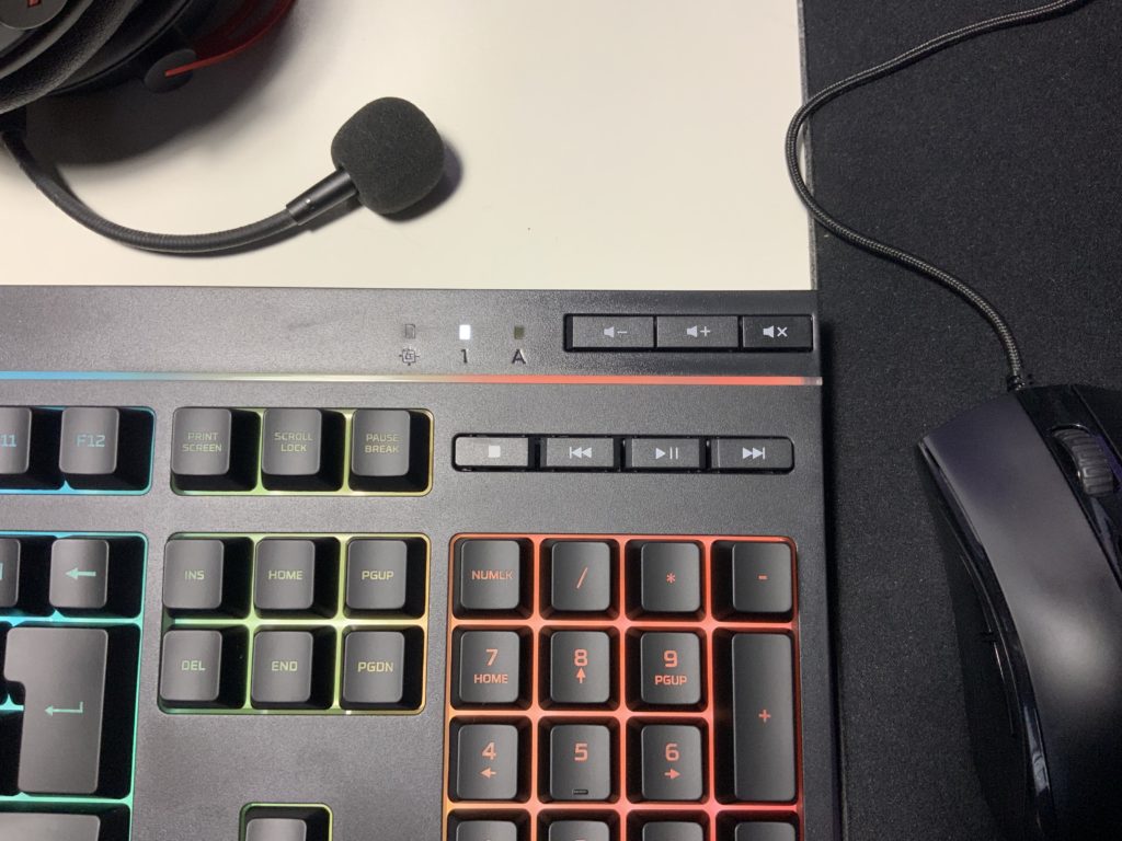 HyperX Alloy Core RGB オーディオコントロールキー