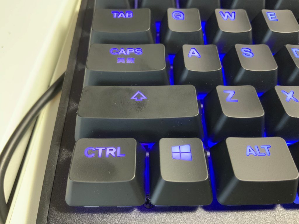 SteelSeries「APEX M750」 指紋