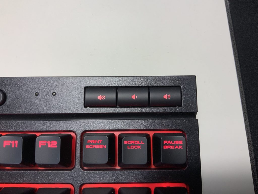 ボリュームコントロールキー