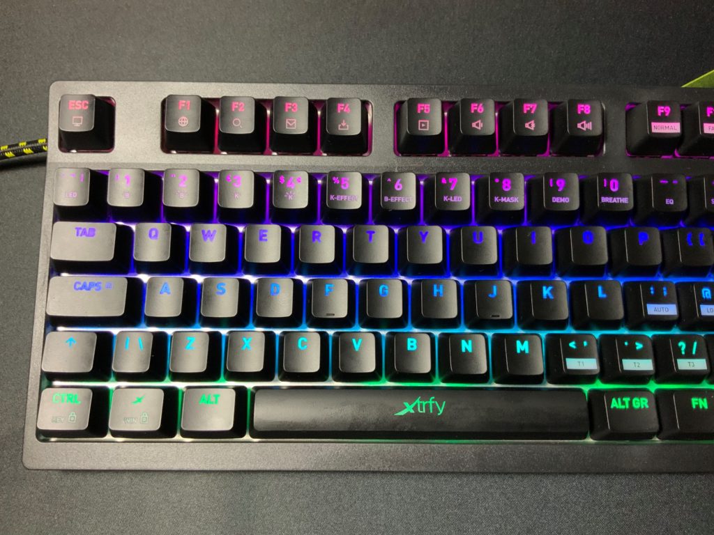 Xtrfy K2-RGB 印字表記